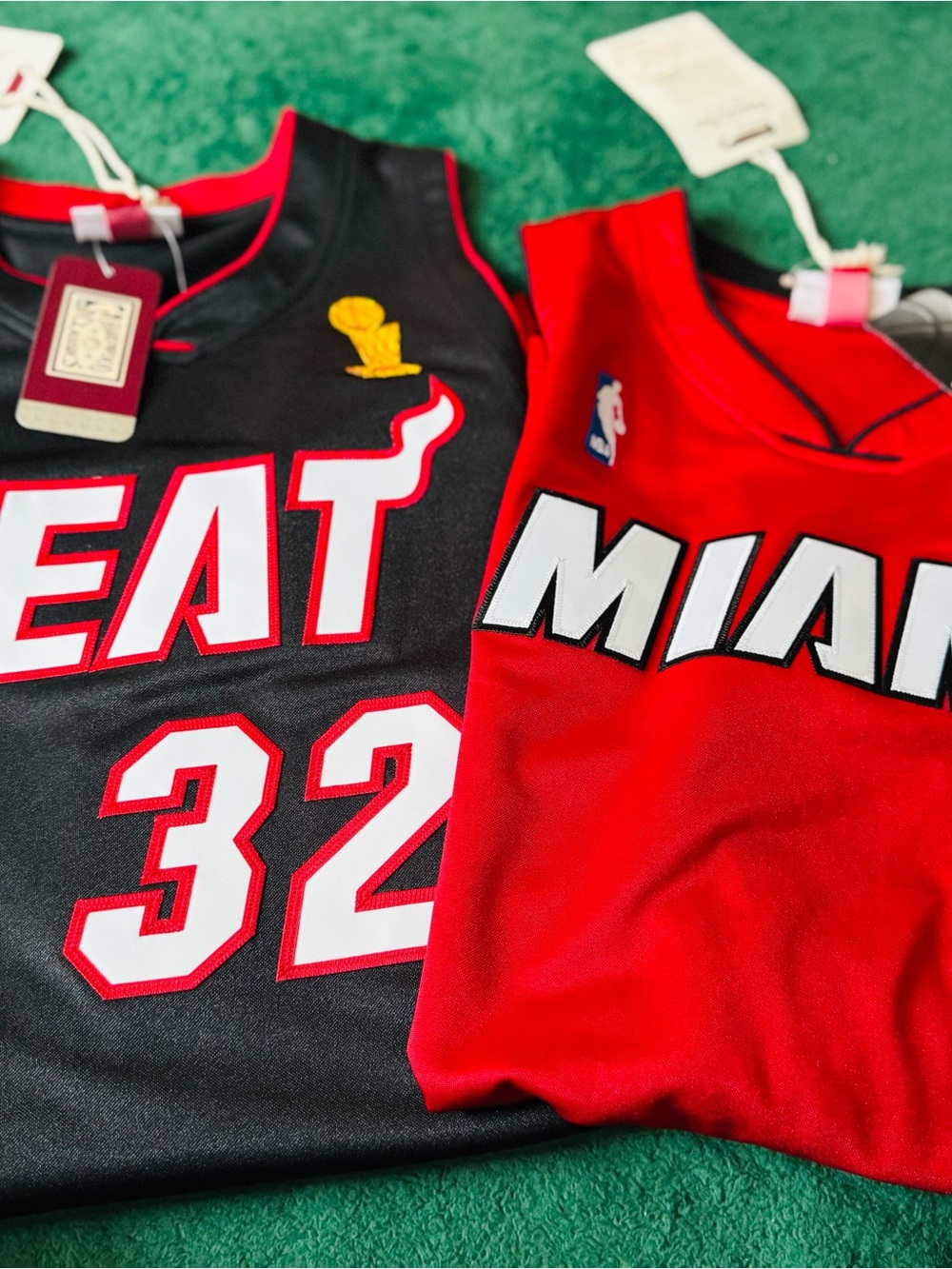 Mitchell & Ness Authentic Miami Heat Basketball Jersey bundle